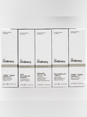 🆕 THE ORDINARY 5 X BOTTLES SKINCARE FACE SERUM SET- ANTI AGE WRINKLE HYDRATE